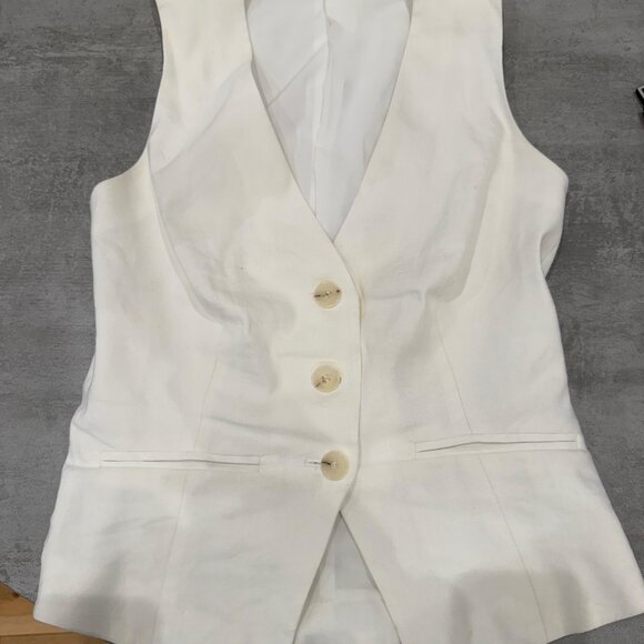Joe Jean's Women's Maeve Vest - Size XS, Ivory - Picture 4 of 6